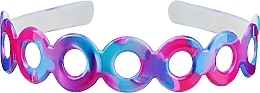 Парфумерія, косметика Обруч для волосся, 27925, фіолетово-рожевий - Top Choice Hair Headband