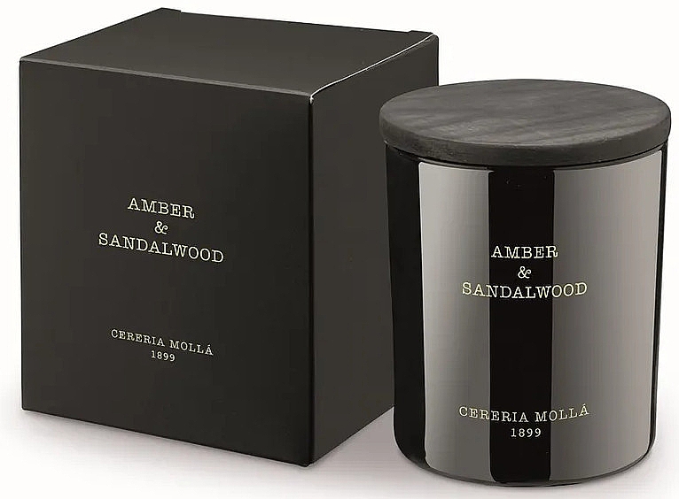 Cereria Molla Amber & Sandalwood - Ароматическая свеча — фото N1