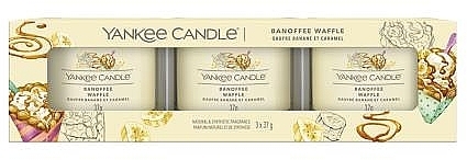 Набор - Yankee Candle Singnature Banoffee Waffle (3xcandle/37g) — фото N1