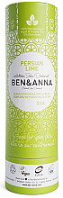 Дезодорант на основе соды "Персидский лайм" (картон) - Ben & Anna Natural Soda Deodorant Paper Tube Persian Lime — фото N1