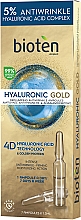 Парфумерія, косметика Ампули проти зморщок - Bioten Hyaluronic Gold Replumping Antiwrinkle Ampoules