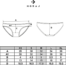 Трусики жіночі міні-бікіні з сердечками і мереживом, 3 шт. - Moraj — фото N6
