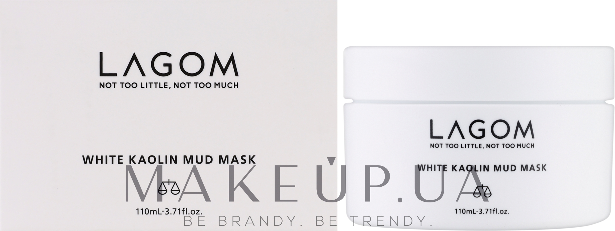 Глиняная маска - Lagom White Kaolin Mud Mask — фото 110ml