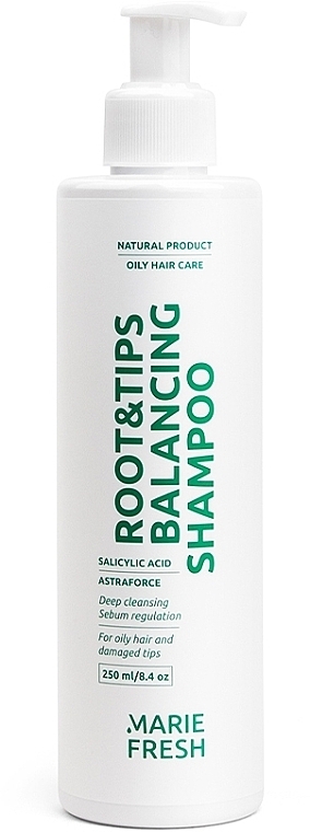Шампунь для жирных корней и сухих кончиков волос - Marie Fresh Root & Tips Balancing Shampoo