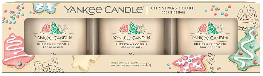 Ароматична міні-свічка у склянці - Yankee Candle Christmas Cookie Filled Votive — фото N2