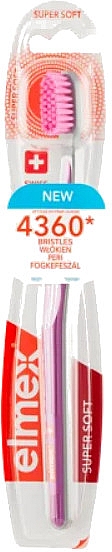 Зубная щетка, супермягкая, розовая - Elmex Super Soft Toothbrush — фото N1