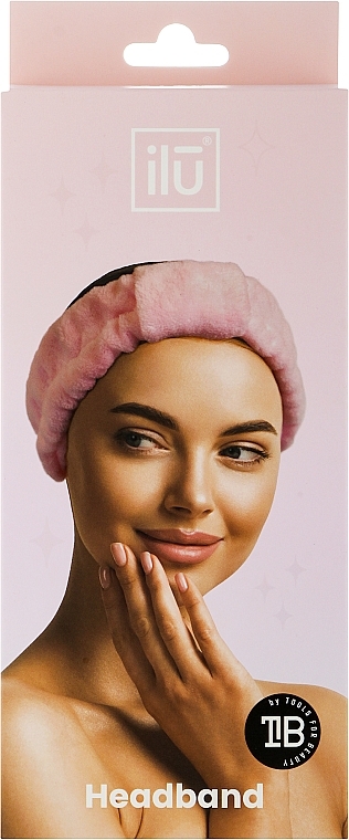 Повязка на голову, розовая - Ilu Headband — фото N2