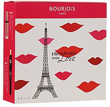 Духи, Парфюмерия, косметика Набор - Bourjois From Paris with Love (mascara/8ml + lipstick/7.7ml)