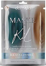 Парфумерія, косметика Балансувальна маска для жирної шкіри - Dermokil Oil Balancing Cleanser Mask (саше)