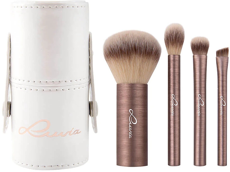 Набор кистей для макияжа, 4 шт - Luvia Cosmetics Mini Prime Vegan Brush Set — фото N2