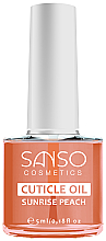 Духи, Парфюмерия, косметика Масло для кутикулы и ногтей "Sunrise Peach" - Sanso Cosmetics Cuticle Oil 