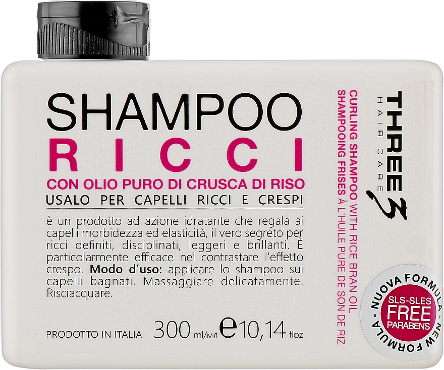 Шампунь для кудрявых волос - Faipa Roma Three Hair Care Ricci Shampoo — фото N1