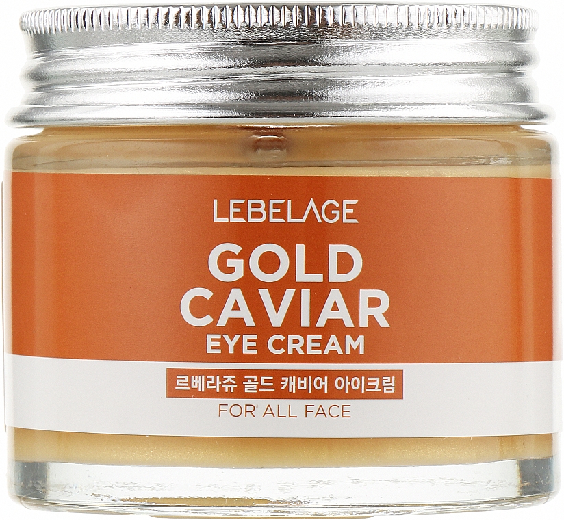 Омолаживающий крем для кожи вокруг глаз с золотом и экстрактом икры - Lebelage Gold Caviar Eye Cream — фото N1