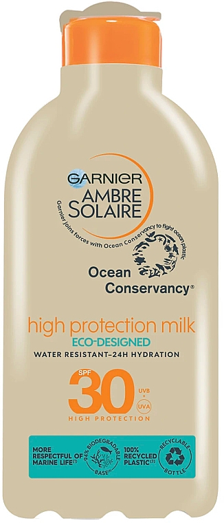 Сонцезахисне молочко - Garnier Ambre Solaire Ocean Protect Milk SPF30 — фото N1