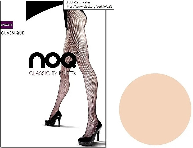 Колготки для женщин в мелкую сеточку "Classique", 20 Den, beige - Knittex — фото N1