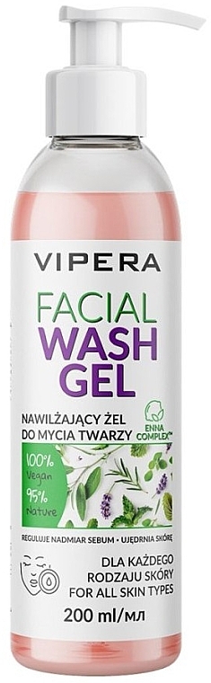 Увлажняющий гель для умывания - Vipera Facial Wash Gel — фото N1