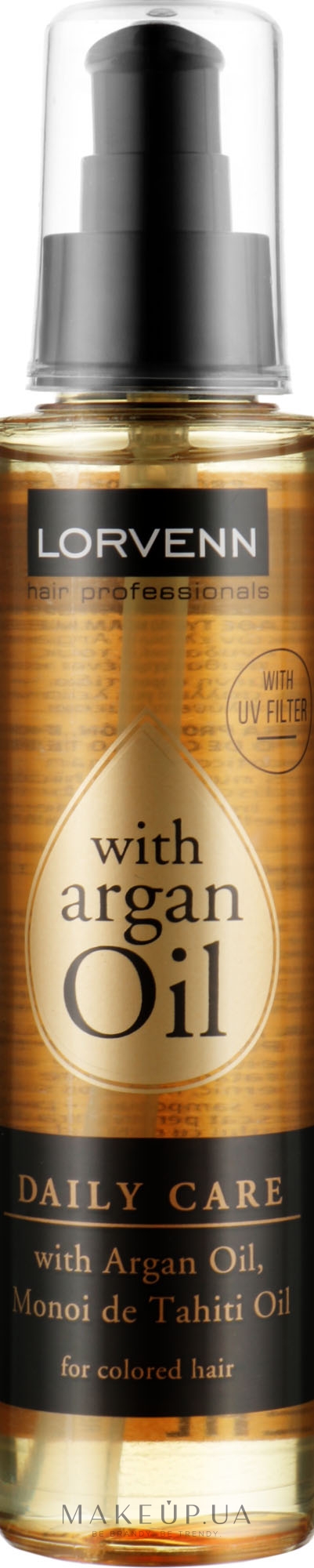 Олія для всіх типів волосся - Lorvenn Argan Oil Daily Care — фото 125ml
