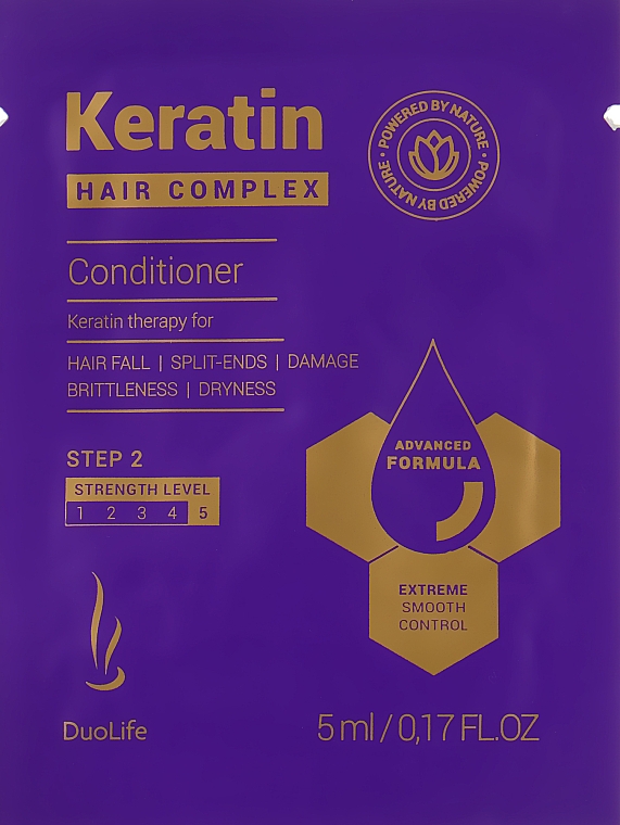 Кондиционер для волос с кератином - DuoLife Kreatin Hair Complex Advanced Formula Conditioner (пробник)