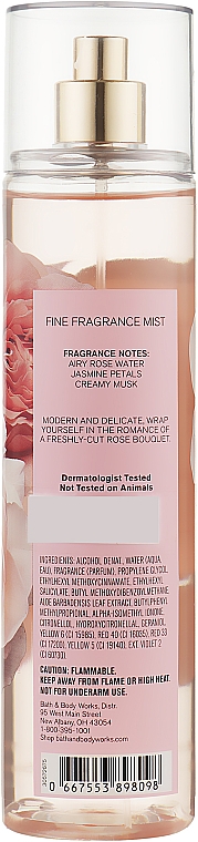 Парфумований спрей для тіла "Троянда" - Bath and Body Works Rose Fine Fragrance Mist — фото N2
