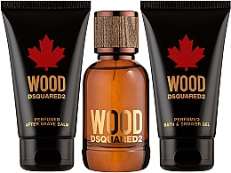 Dsquared2 Wood Pour Homme - Набір (edt/50ml + sh/gel/50ml + after shave/balm/50ml) — фото N2