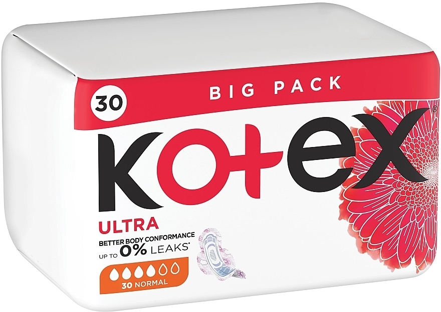 Гігієнічні прокладки, 30 шт. - Kotex Ultra Normal Quadro — фото N3