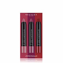 Духи, Парфюмерия, косметика Набор - Mesauda Milano Velvet Kiss (lipstick/3x3g)