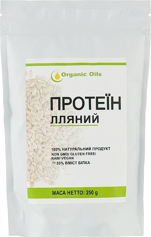 Протеин льняной - Organic Oils — фото N1