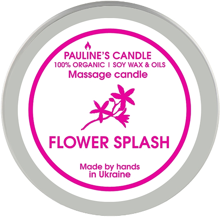 Массажная свеча - Pauline's Candle Flower Splash Manicure & Massage Candle — фото N1