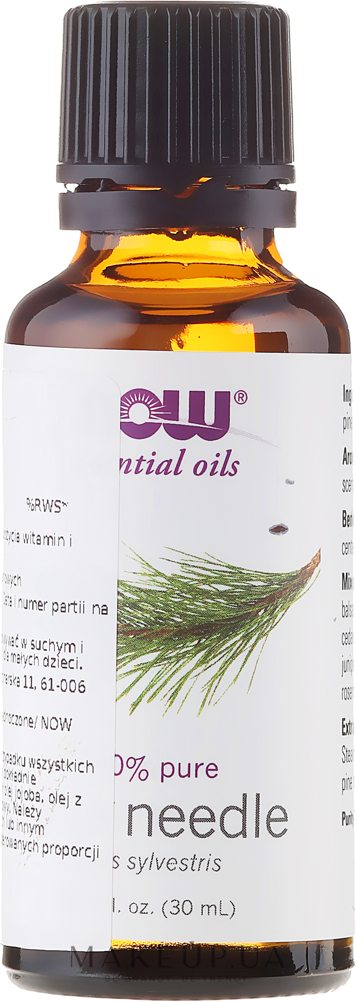 Эфирное масло сосновой хвои - Now Foods Essential Oils 100% Pure Pine Needle — фото 30ml