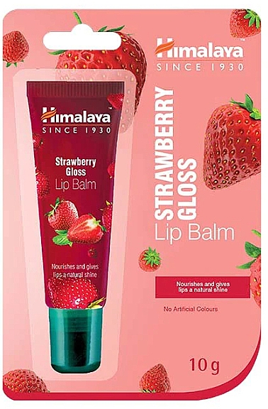 Бальзам для губ "Полуничний блиск" - Himalaya Herbals Strawberry Gloss Lip Balm (у тубі) — фото N1