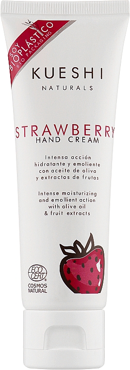 Крем для рук "Полуниця" - Kueshi Naturals Strawberry Hand Cream — фото N1