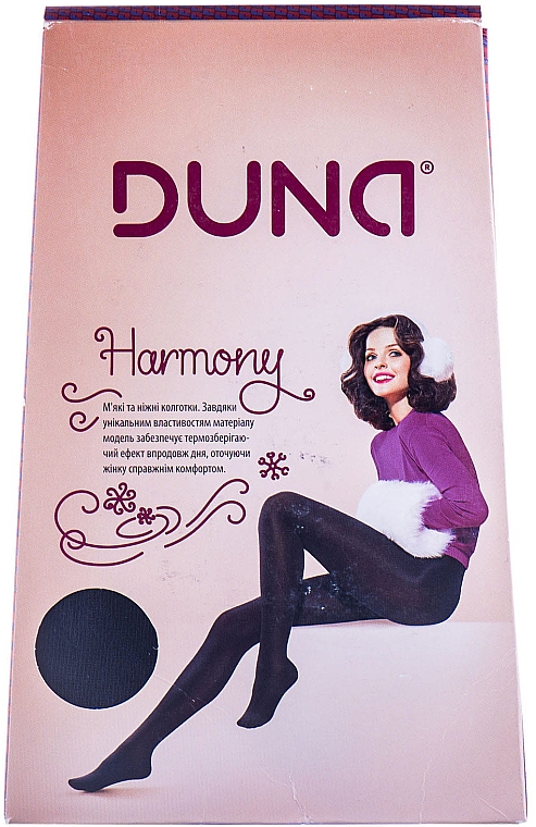 Колготки жіночі "Harmony", 100 Den, чорні - Duna