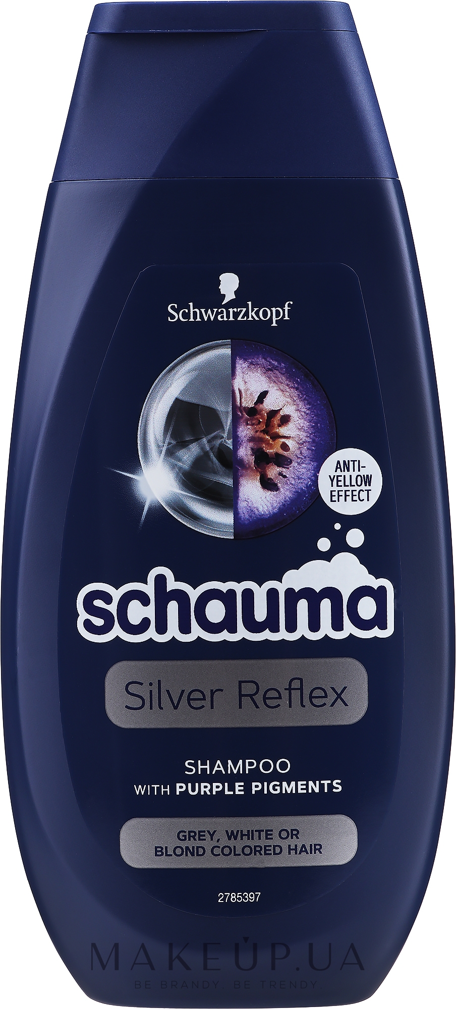 Шампунь для сивого волосся - Schwarzkopf Schauma Silver Reflex Anti-Yellow Shampoo — фото 250ml