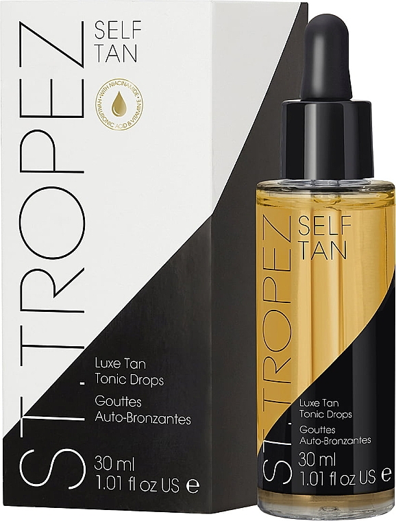 Сироватка-автозасмага для обличчя - St. Tropez Self Tan Luxe Tan Tonic Glow Drops — фото N2