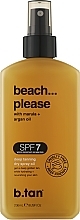 Масло для загара с SPF 7 «Beach Please» - B.tan Tanning Oil — фото N1