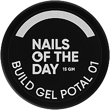 Парфумерія, косметика Будівельний гель для нігтів із сухозліткою - Nails Of The Day Build Gel Potal