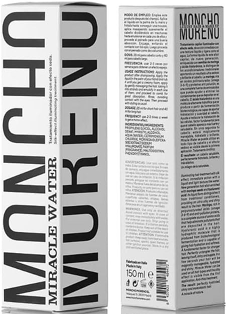 Кондиціонер для волосся на основі насіння моринги та гіалуронової кислоти - Moncho Moreno Miracle Water — фото N2