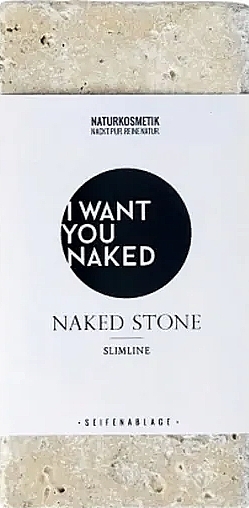 Мыльница из натурального камня "Slimline" - I Want You Naked Stone Soap Holder From Natural — фото N1