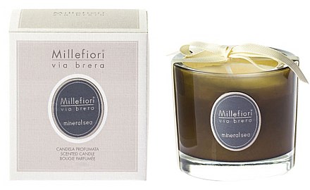 Ароматическая свеча "Минеральное море" - Millefiori Milano Via Brera Candle Mineral Sea — фото N1