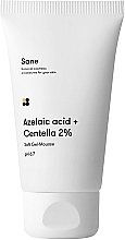 Парфумерія, косметика Гель для обличчя очищувальний - Sane Azelaic Acid + Centella 2% Soft Gel-Mousse pH 6.7