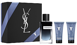 Парфумерія, косметика Yves Saint Laurent Y 2018 - Набір (edp/100ml + sh/gel/50ml + a/sh/b/50ml)