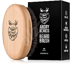 Дерев'яна щітка для бороди - Angry Beards Beard Brush Gentler — фото N2