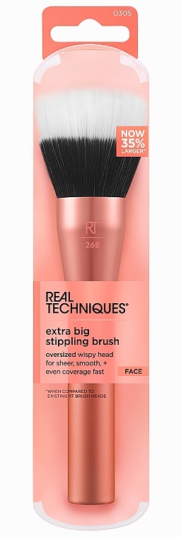 Кисть для нанесения тональной основы, 260 - Real Techniques Foundation Brush Extra Big Stippling Brush  — фото N1