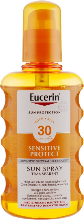 Сонцезахисний спрей для тіла SPF 30 - Eucerin Sun Spray Transparent SPF 30