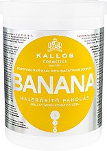Маска для зміцнення волосся з екстрактом банана - Kallos Cosmetics Banana Mask — фото N4