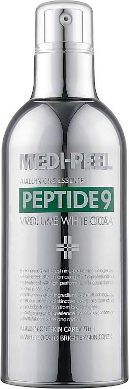 Освітлювальна киснева есенція з центелою - Medi-Peel Peptide 9 Volume White Cica Essence
