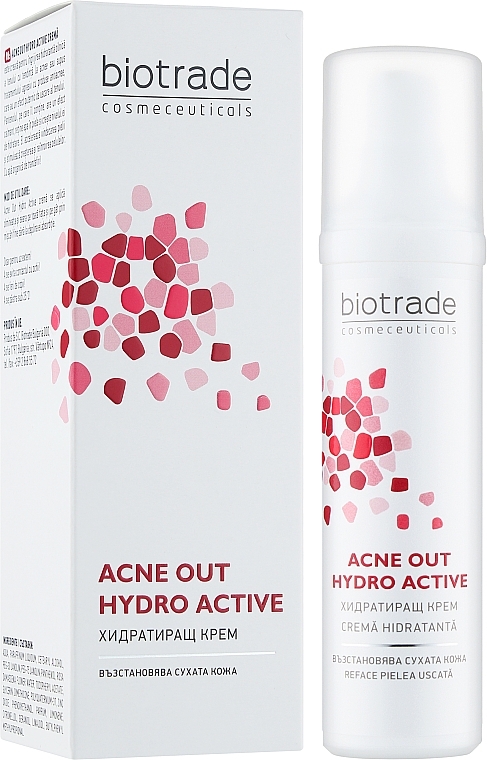 УЦЕНКА Увлажняющий успокаивающий крем "Гидро Актив" - Biotrade Acne Out Hydro Active Cream * — фото N2