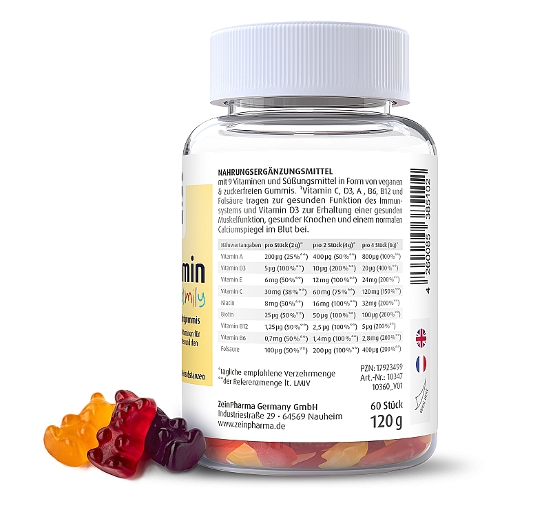 Мультивітамінні жувальні цукерки - ZeinPharma Multivitamin Gummies Family — фото N2