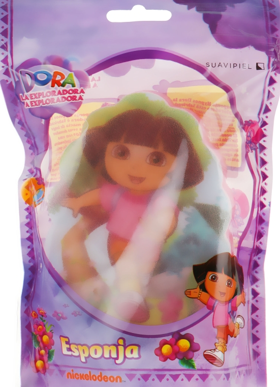 Мочалка банна дитяча "Дора" 8 - Suavipiel Dora Bath Sponge — фото N1