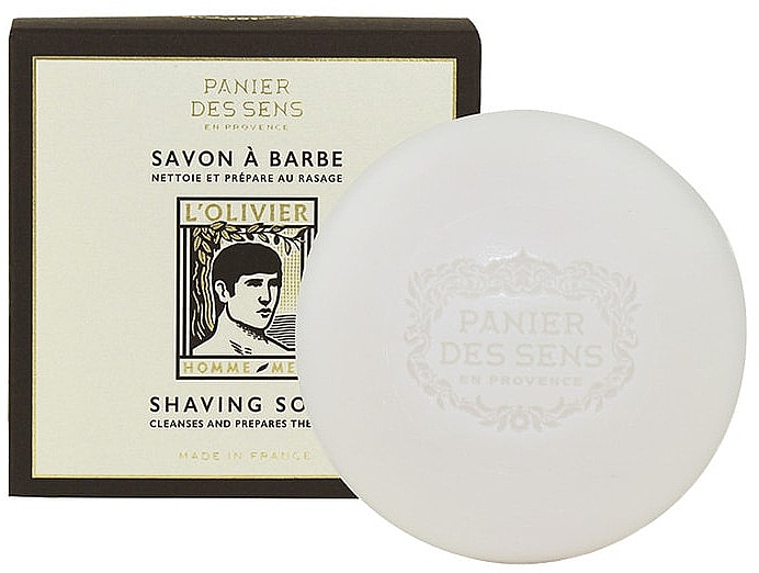 Мыло для бритья мужское - Panier des Sens L'Olivier Homme Men's Shaving Beard Soap